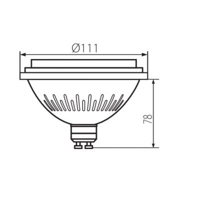 Żarówka ściemnialna IQ-LED ES-111 12W-WW 800lm 2700K barwa ciepła 27318 KANLUX (27318)
